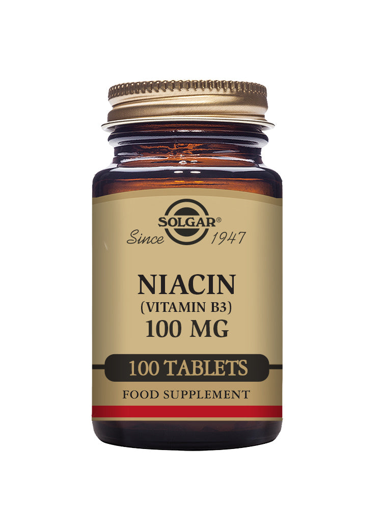 Solgar NIACIN (VITAMIN B3) 100mg 100 tablets