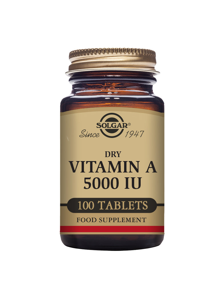 Solgar dry Vitamin A 1500 mcg (5000 IU) 100 tablets