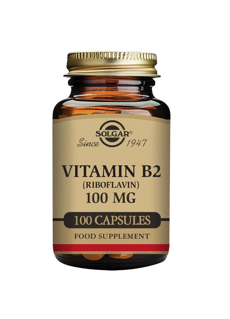 Solgar Vitamin B2 (Riboflavin) 100 mg vegetable 100 capsules