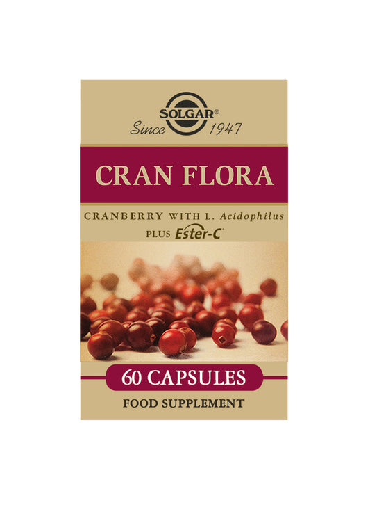 Solgar Cran Flora With Probiotics Plus Ester-C 60 capsules