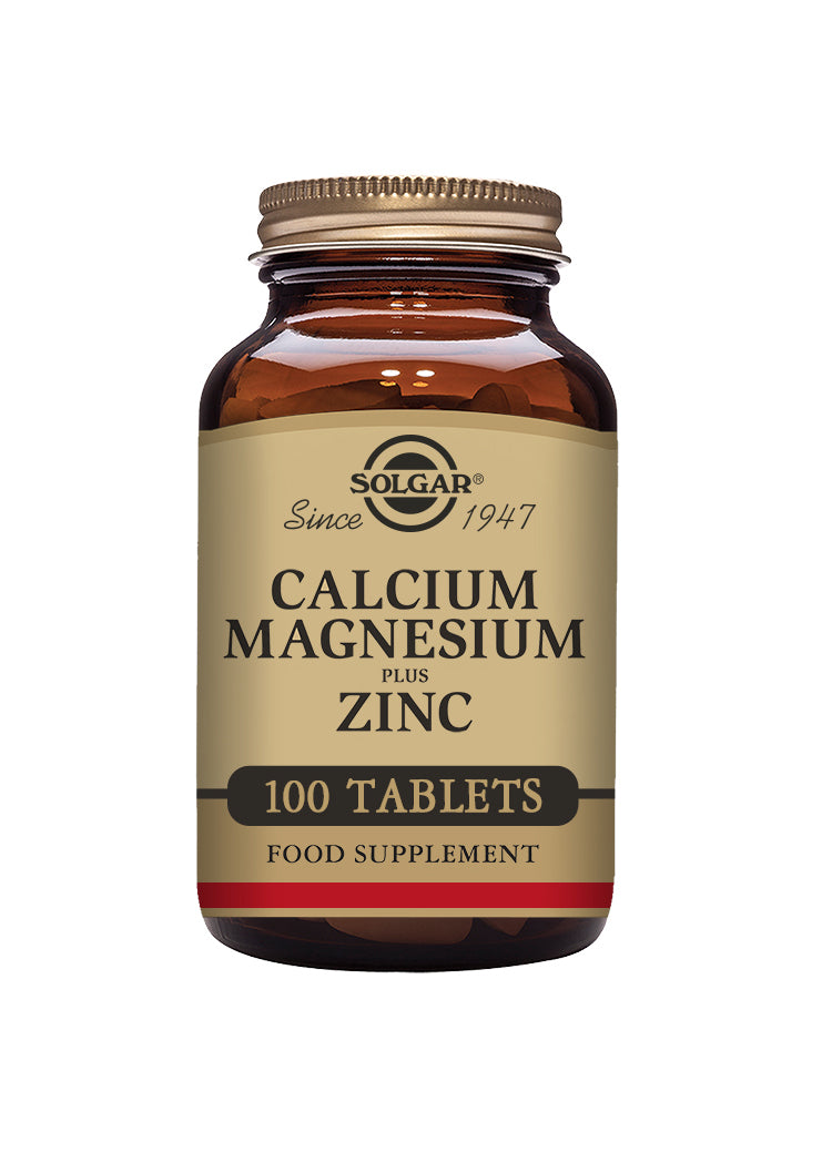 Solgar CALCIUM MAGNESIUM PLUS ZINC TABLETS