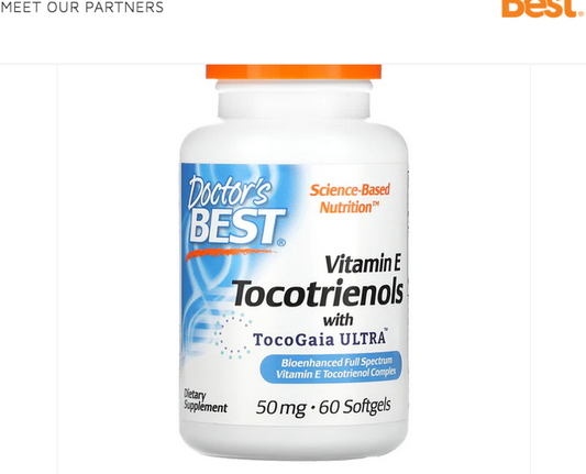 Doctor's Best Tocotrienols with TocoGaia ULTRA, 50 mg, 60 Softgels