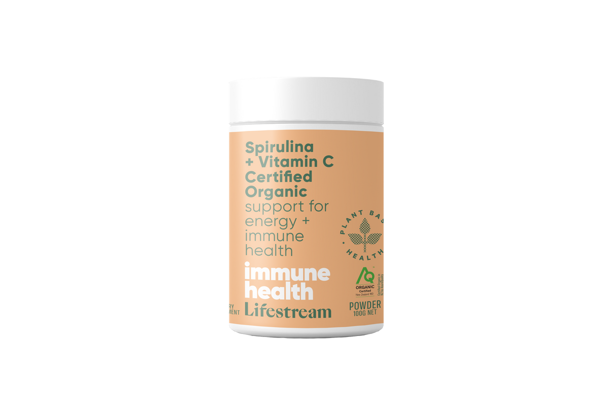 Lifestream Spirulina + Vitamin C Certified Organic 100 gm
