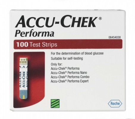 Roche Accuchek Performa Strips 100s