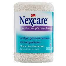 Nexcare Medium Weight Crepe Bandage 7.5cm x 1.6m - DominionRoadPharmacy