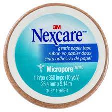 Nexcare Micropore First Aid Tape  Tan 25.4mm x 9.14m