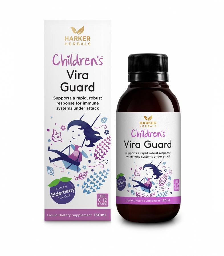 Harker Herbals Childrens Vira Gaurd Liquid 150ml-Natural Elderberry - Pakuranga Pharmacy