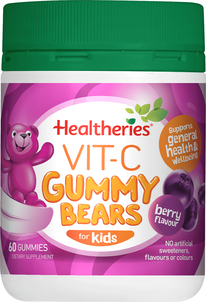 Healtheries Kids Vit C Gummy Bears Berry 60s