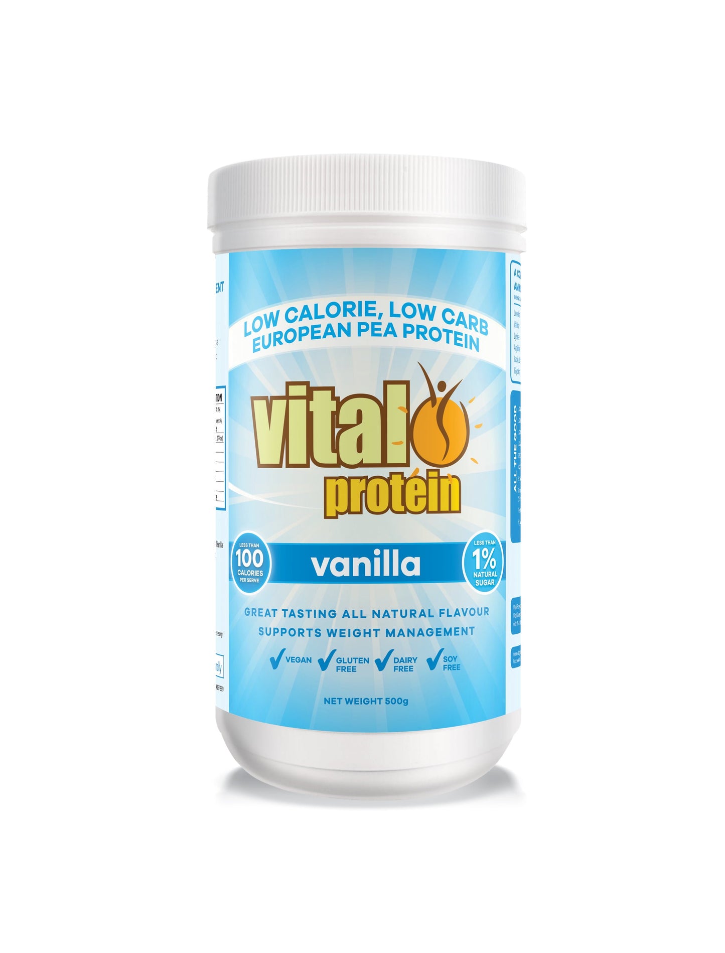 Vital Protein Pea Protein Powder Vanilla 500g