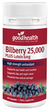 Good Health Bilberry 25,000mg Plus Lutein 6mg 60 Caps