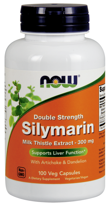 now Silymarin Milk Thistle Extract 300mg 100 Veg Caps