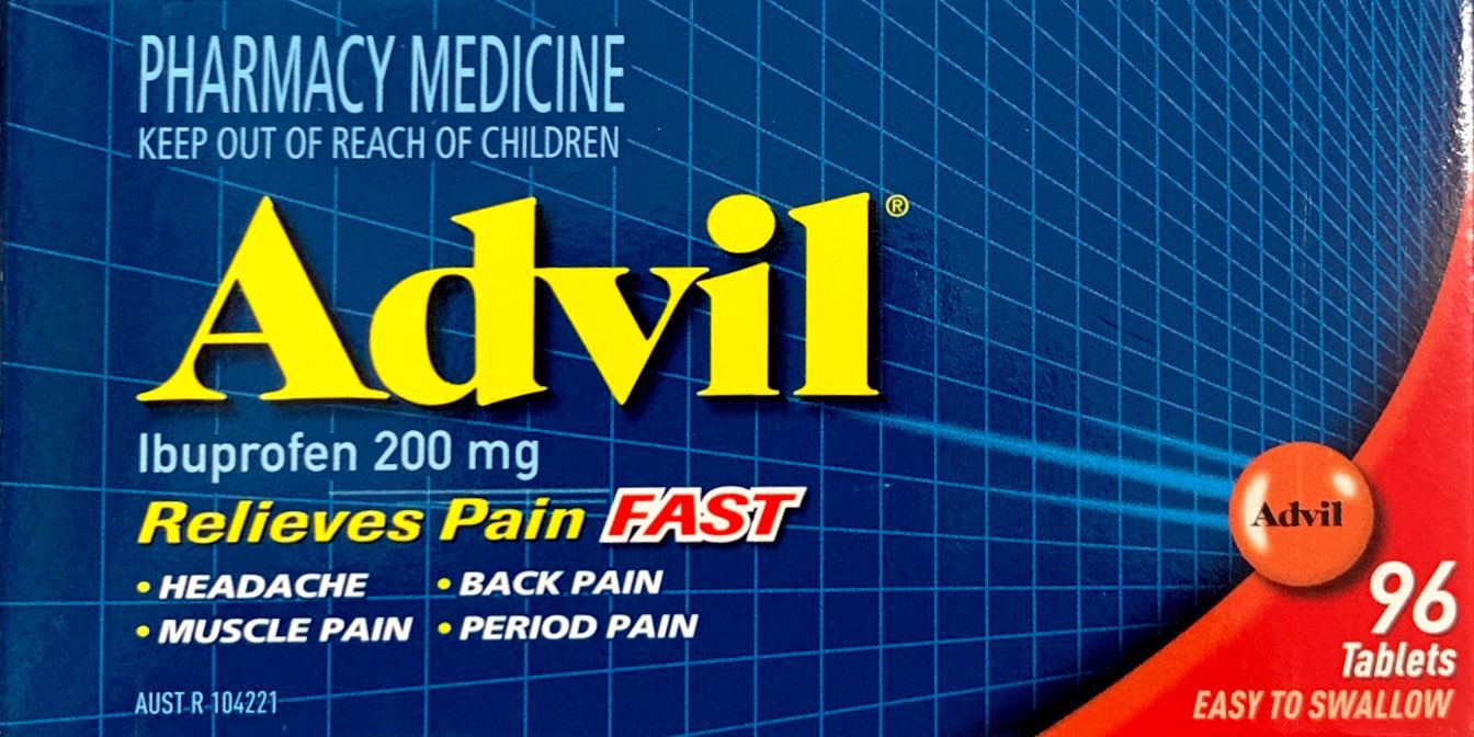 Advil Ibuprofen 200mg 96 Tablets For Pain Relief - Pakuranga Pharmacy