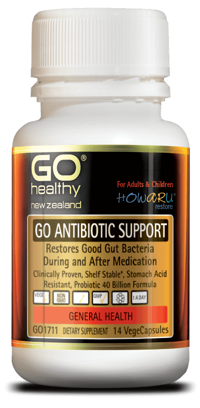 Go Healthy GO ANTIBIOTIC SUPPORT 14 Vege Capsules - Pakuranga Pharmacy