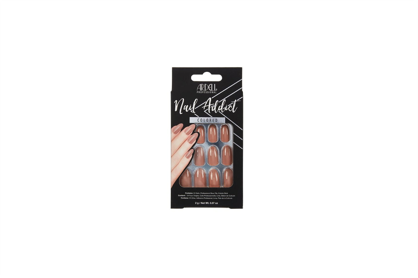 Ardell Nail Addict Artificial nail set- LATTE