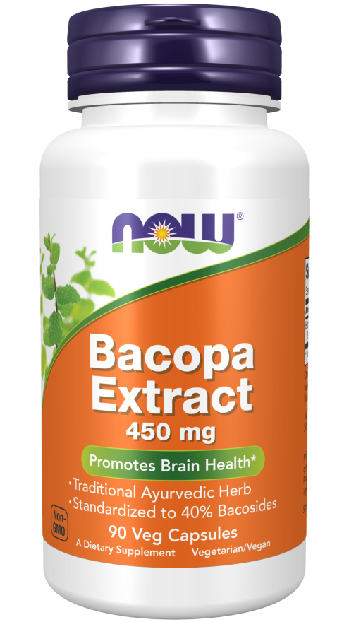 now Bacopa Extract 450mg 90 veg capsules
