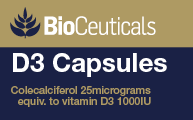 
					D3 Capsules					
					Aids in Healthy Bone Development
				