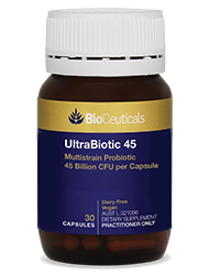 
					UltraBiotic 45					
					Multistrain Probiotic 45 Billion CFU per Capsule
				