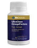 Bioceuticals UltraClean OmegaFactors for Juniors 60 capsules general health,general well being,issues,omega 3,omega 3 fatty acids,UltraClean OmegaFactors for Juniors For Healthy Growth and Development
