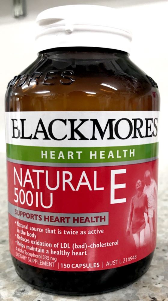 Blackmores Natural E 500IU 150 capsules - Pakuranga Pharmacy