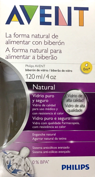 Avent Natural Glass Bottle 120 ml - Pakuranga Pharmacy