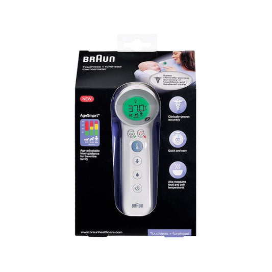 Braun Touchless Forehead Thermometer Clinically Proven Brand New ( BNT 400)