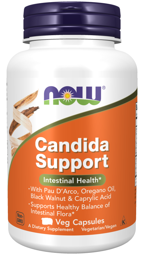 now Candida Support w/ Caprylic Acid, Biotin and oregano 90 Veg Capsule