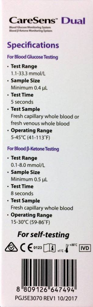 CareSens Dual Blood Glucose & Blood Ketone Monitoring System - Pakuranga Pharmacy