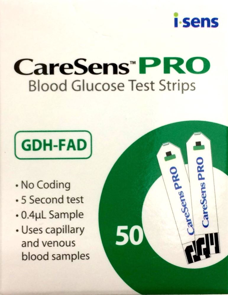 CareSens Pro Blood Glucose Test Strips--50 pack *Online Pharmacy* - Pakuranga Pharmacy