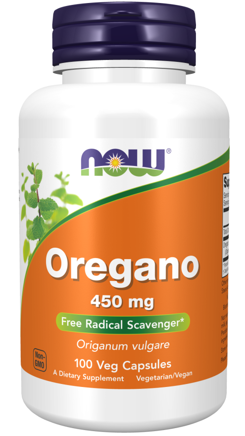 Now Oregano 450 mg 100 Veg Capsules