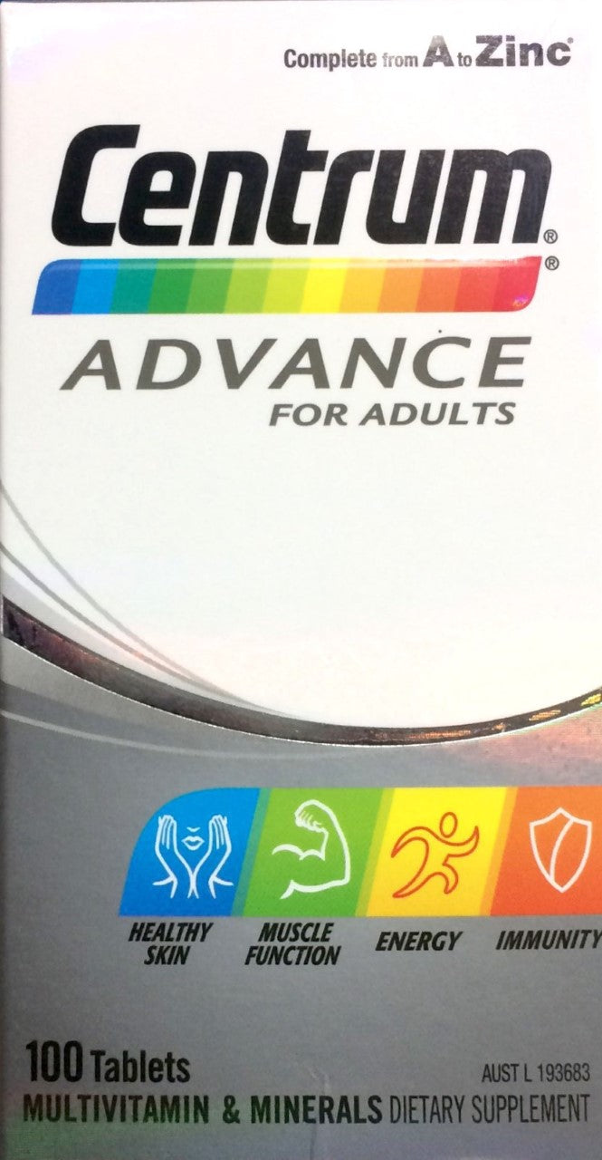 Centrum Advance for Adults 100 tablets - Pakuranga Pharmacy