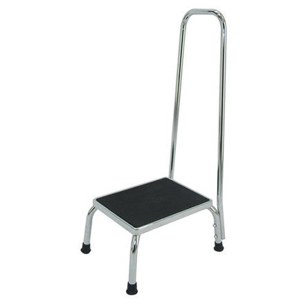 Chevron Step stool with handrail - Free Shipping