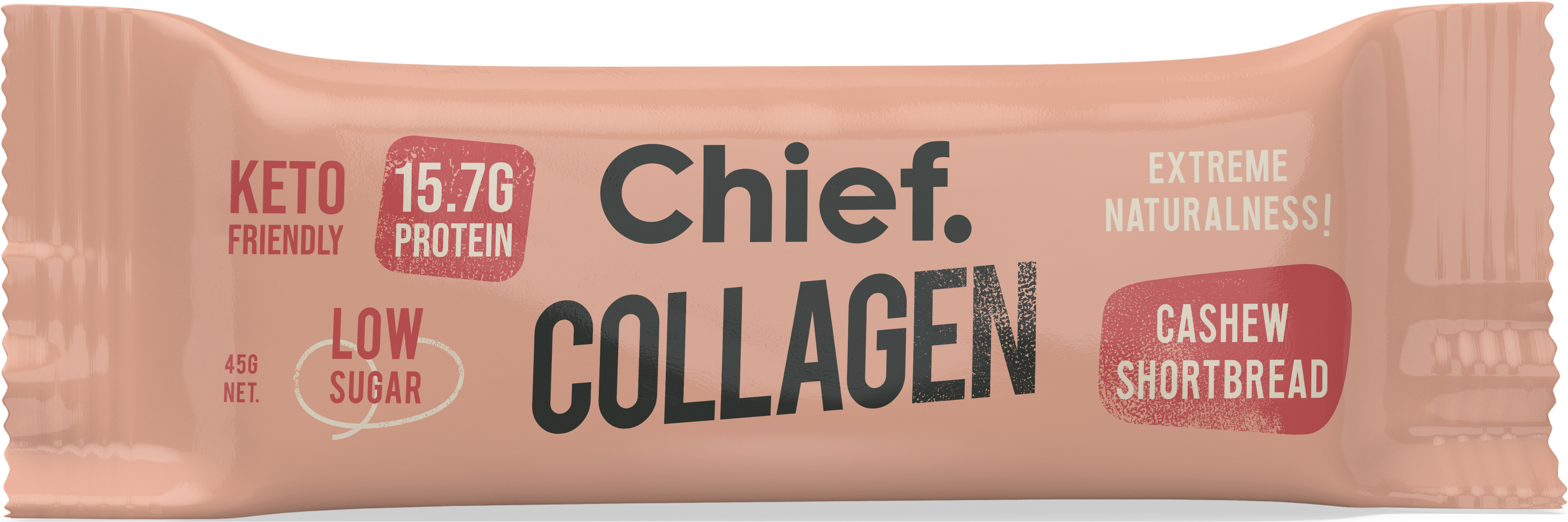 Chief Collagen Protein Bar  Cashew Shortbread 12 bars