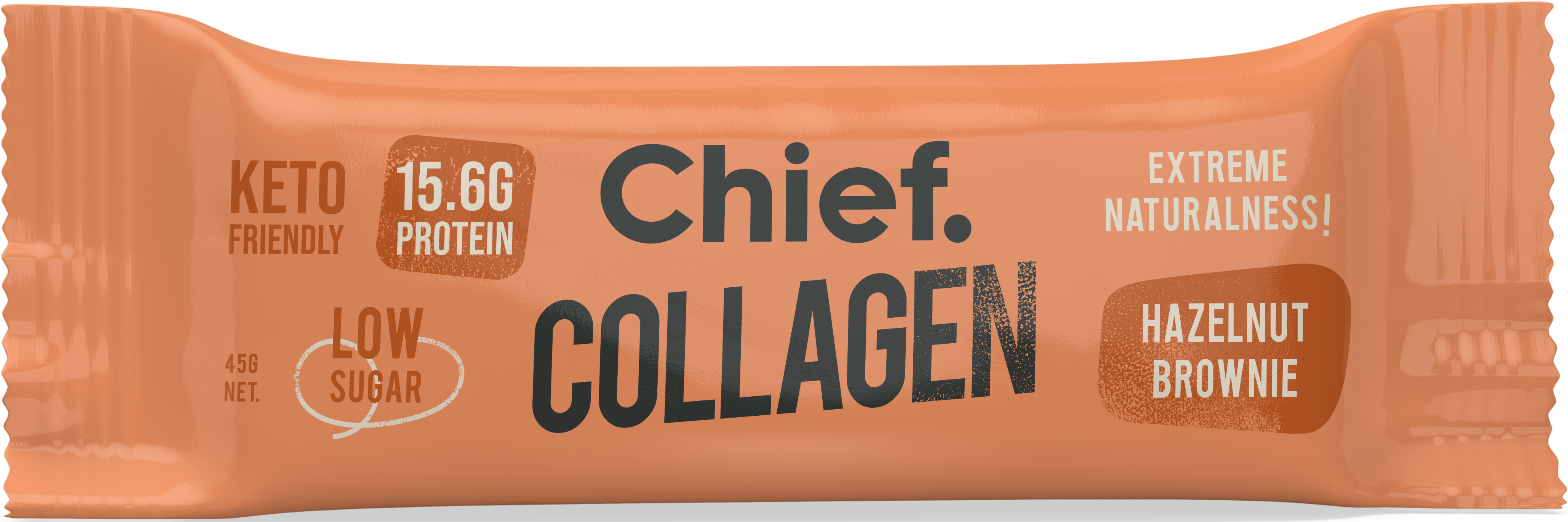 Chief Collagen Protein Bar Hazelnut Brownie 12 bars