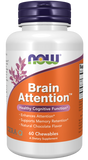 now Brain Attention, Natural Chocolate Flavour 60 chewables