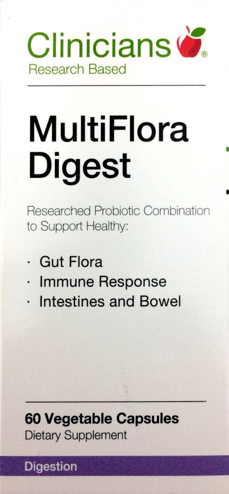 Clinicians MultiFlora Digest 60 Vege Capsules - Pakuranga Pharmacy