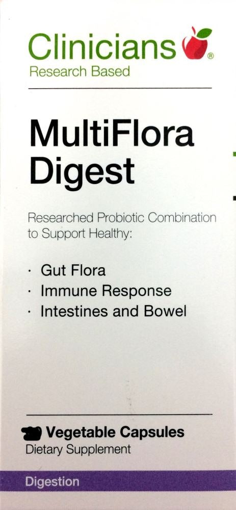 Clinicians MultiFlora Digest 60 Vege Capsules - Pakuranga Pharmacy