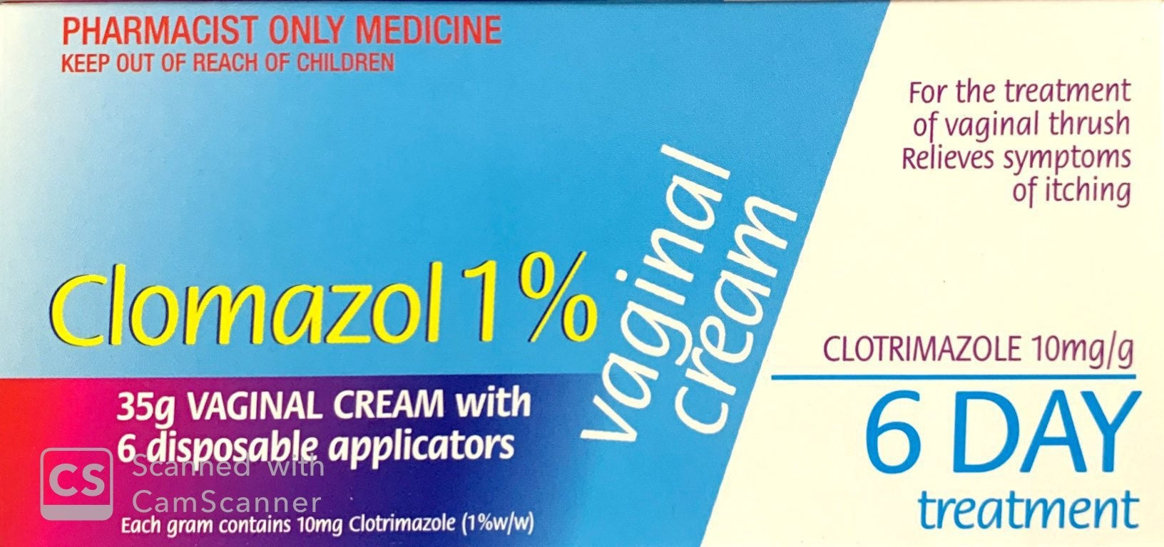 Clomazol 1% Vaginal Cream For Treatment Of Vaginal Thrush 35g - Pharmacist Only Medicine - Pakuranga Pharmacy