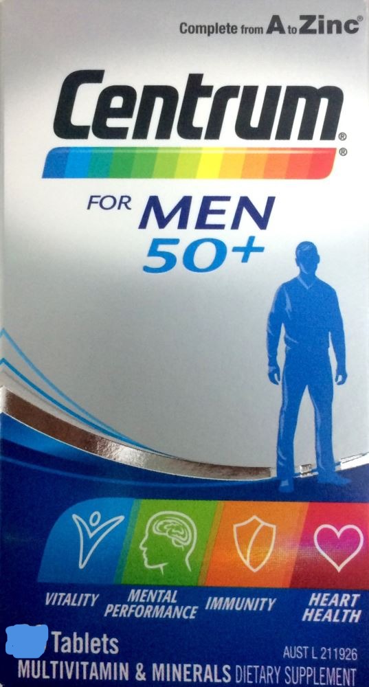 Centrum for Men 50+ 60 tablets - Pakuranga Pharmacy