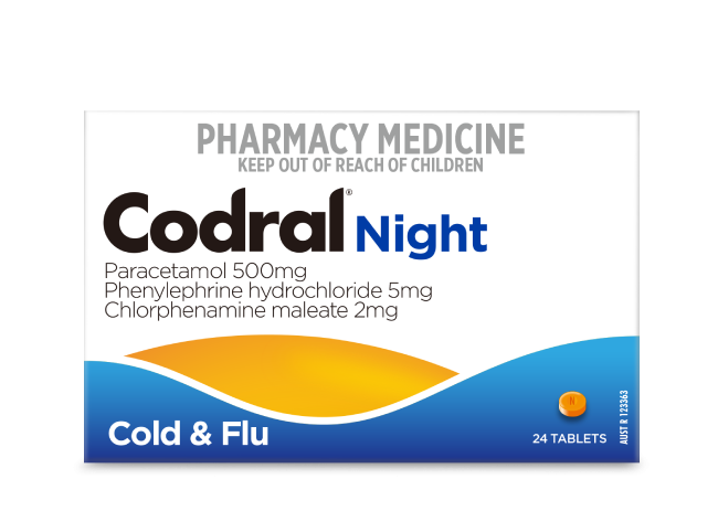 Codral Night 24 tablets