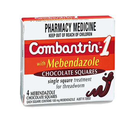 Combantrin -1 with Mebendazole Chocolate Squares 4