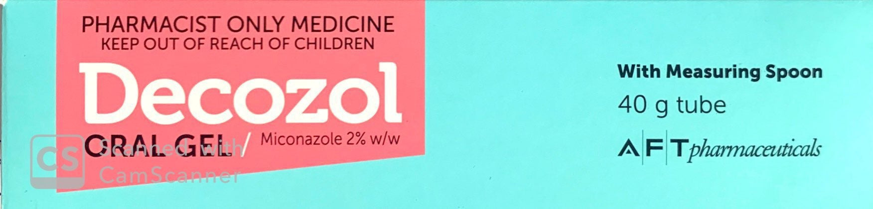 Decozol Oral Gel For Treatment Of Candidiasis 40g - Pharmacist Only Medicine - Pakuranga Pharmacy