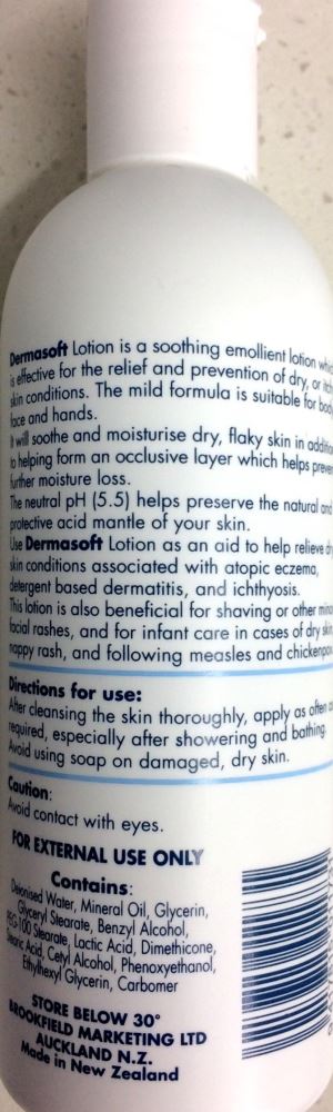Dermasoft for Dry Sensitive Skin Lotion pH 5.5 - 250 ml - Pakuranga Pharmacy
