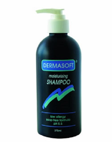 Dermasoft Moisturising Shampoo (Low Allergy Soap Free Formula) 375ml - Pakuranga Pharmacy