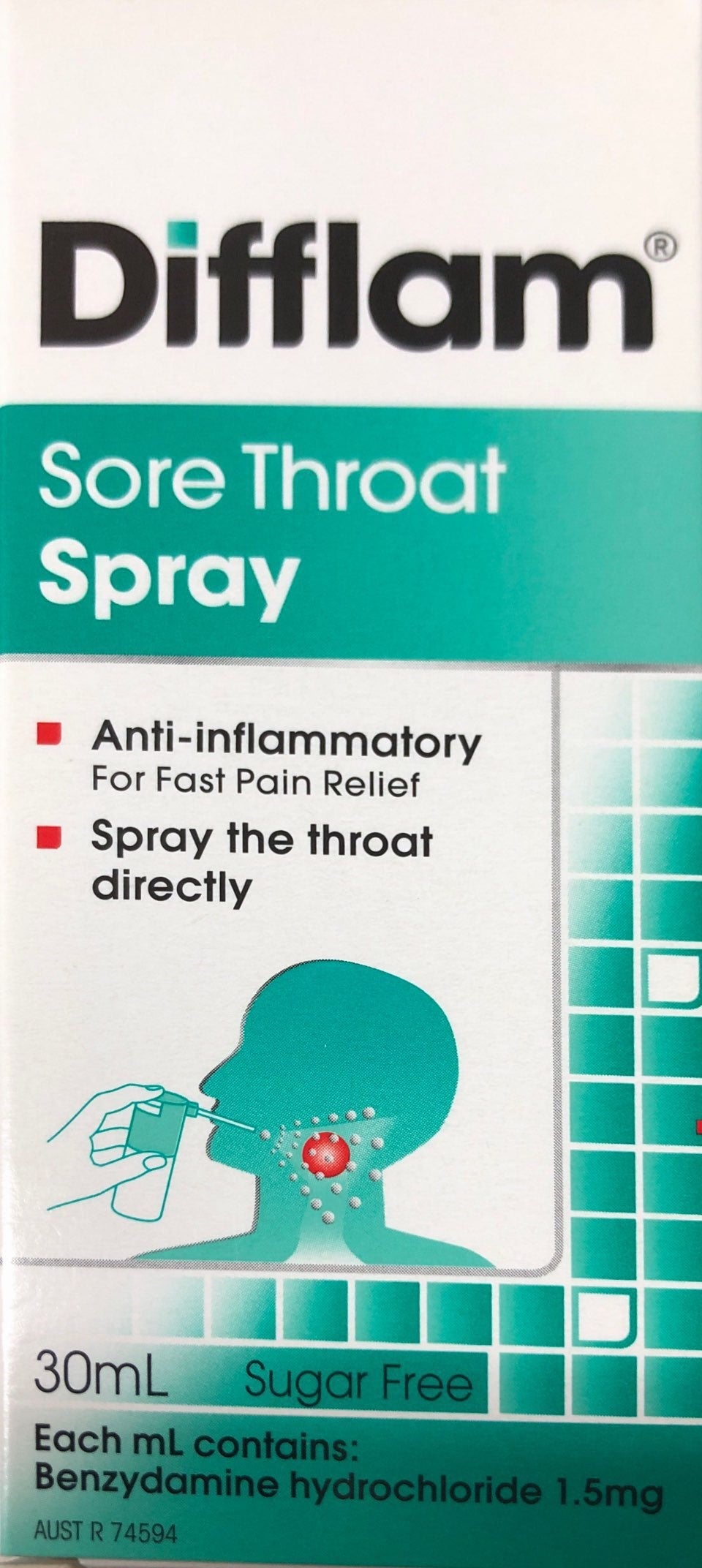 Difflam Sore throat Spray 30ml - Pakuranga Pharmacy