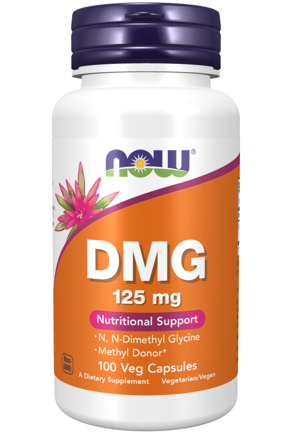 now DMG 125 mg 100 Veg Capsules