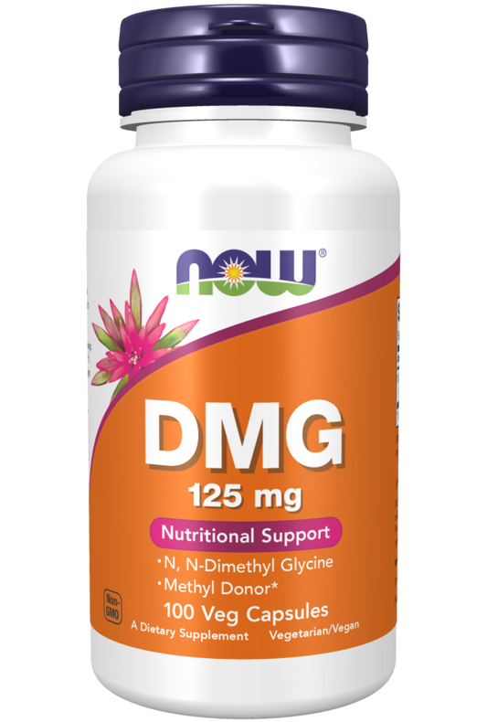 now DMG 125 mg 100 Veg Capsules