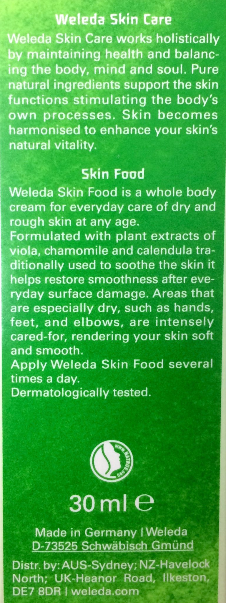 Weleda Skin Food Cream 30ml