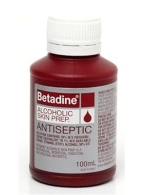 Betadine Alcoholic Skin Prep Antiseptic Solution 100ml