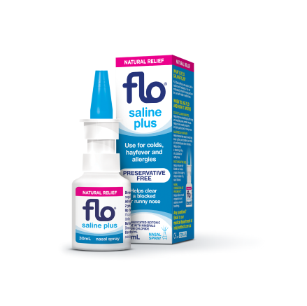 FLO Saline Plus Nasal Spray 30ml - DominionRoadPharmacy