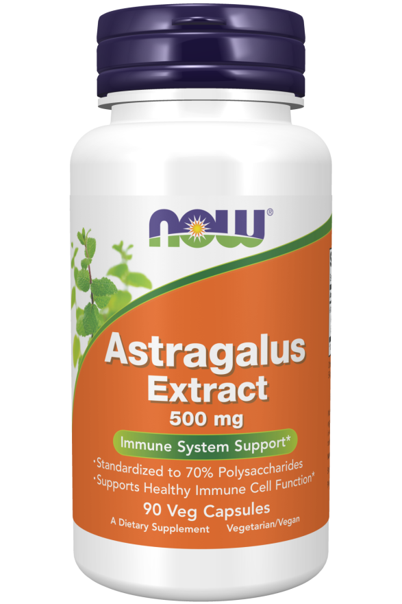 now Astragalus Extract 500mg 90 Veg Capsules